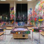 Sala do kreatywnego malowania poprzez spin art