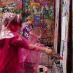 Sala do kreatywnego malowania poprzez chlapanie