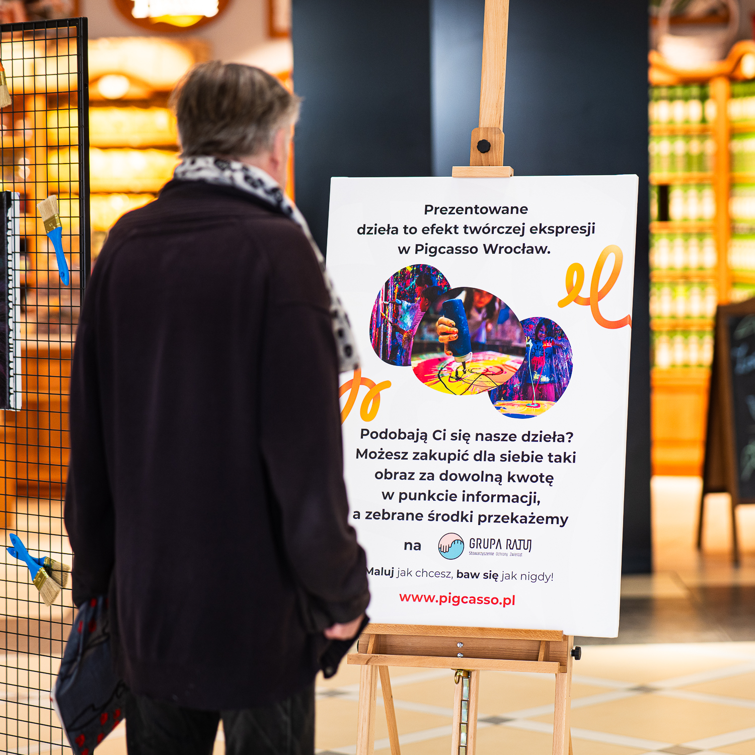 event Pigcasso Wrocław i Grupa Ratuj Pasaż Grunwaldzki
